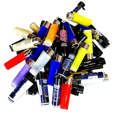 Imagen de Clipper 48 Mecheros Encendedor de Colores diseño clásico Grandes Variados (D)