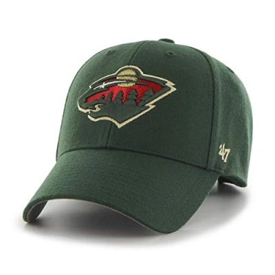 Imagen de 47 Minnesota Wild Dark Green NHL Most Value P. Cap One Size