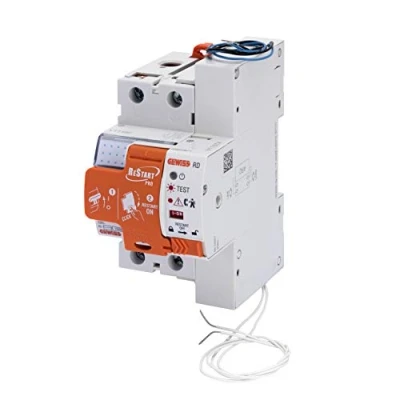 Imagen de Gewiss gwd4817p restart rd pro, 2 poli, accoppiato con differenziale puro idp, 25 a tipo idn=0,03 230 v, 3 moduli en 50022