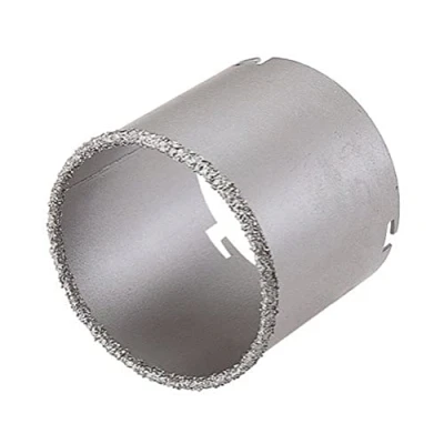 Imagen de wolfcraft Corona de perforación recubierta carburo tungsteno I 3476000 Para instalaciones sanitarias y eléctricas en paredes ladrillo piedra; profundidad corte: 55 mm