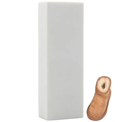 Imagen de LIBAIDZ 1 Bloque Suede Eraser,Limpiador Zapatos Ante,Suede Cleaner,Borradores Limpieza de Zapatos,Goma Borrar para Zapatos,para Cuero,Limpieza,Cuidado del Calzado,Blanco