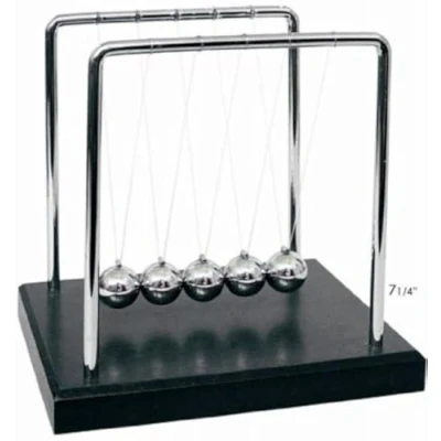 Imagen de Newtons bolas de equilibrio cuna Bola péndulo escritorio oficina, magnéticas para decoración escritorio, juguetes PowerKing
