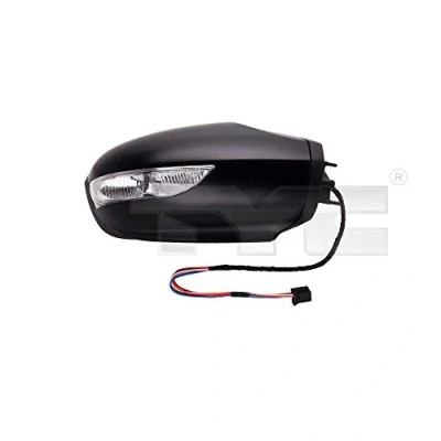 Imagen de Espejo retrovisor Tyc 321 0091 derecha negro imprimado para ajuste elect. espejo, asférico, calefactable MERCEDES BENZ: Clase B, A