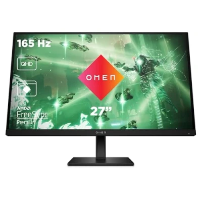 Imagen de Monitor gaming HP OMEN 27q, 27&quot;, 2K, 1 ms, 165 Hz, 2 HDMI 2.0; DisplayPort™ 1.4, IPS, Eye Ease, AMD FreeSync™, Negro