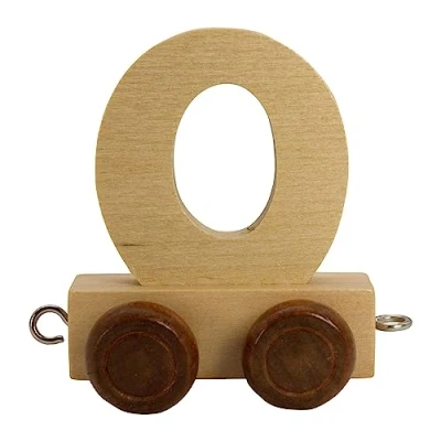 Imagen de GICO Tren de letras madera, tren, lok, vagón, a Z, nombre elegir (O)