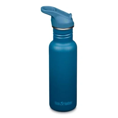 Imagen de Klean Kanteen Fahrrad Trinkflaschen Classic Narrow (Flip Sport) mit Trinkverschluss aus Edelstahl in der Farbe Blau einem Volumen von 532 ml, 1011188