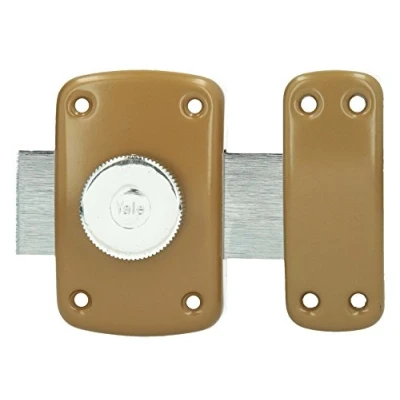 Imagen de Yale yv10bt/40 Cerrojo de Resorte botón, marrón Dorado, 40 mm