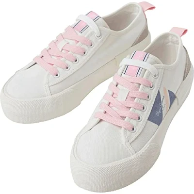Imagen de Pepe Jeans Allen Flag Color W, Zapatilla Mujer, White, 38 EU