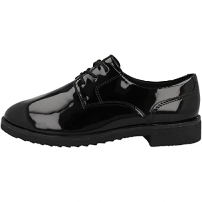 Imagen de Clarks Griffin Lane, Zapatos de Cordones Derby Mujer, Negro (Black Pat Black Pat), 39 EU