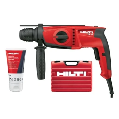 Imagen de Hilti 228080 Martillo perforador compacto TE 2 230V (650 W, 1.8 J, SDS Plus, Tareas de perforación con modos: y sin percusión. Peso: 2,7 kg. Incluye maletín)