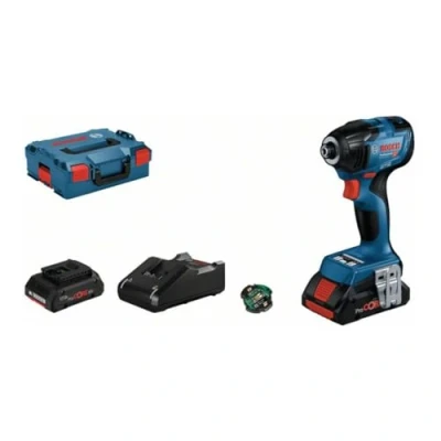 Imagen de Bosch Professional 18V System GDR 210 C Atornillador de impacto a batería ( Nm, par desapriete 370 Connectivity, 2 baterías ProCORE18V x 4.0Ah, en L BOXX)
