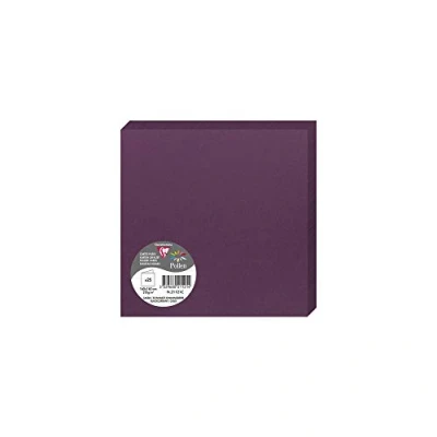 Imagen de Clairefontaine 2126 C Pollen Pack de 25 Sobres dípticas 16 x cm), color cassis 0.10