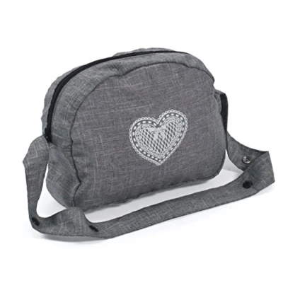 Imagen de Bayer Chic 2000 853 76 Bolso cambiador para muñecas, bolsa pañales, accesorios de color gris