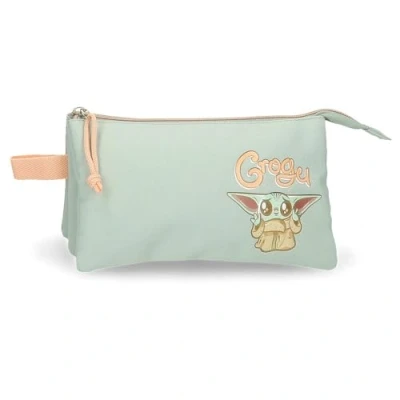 Imagen de Disney Joumma Star Wars Grogu Estuche Triple Verde 22x12x5 cms Poliéster
