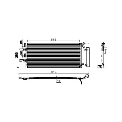 Imagen de Condensador, aire acondicionado MAHLE ORIGINAL AC 893 000P