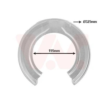 Imagen de VAN WEZEL 2568373 Chapa Protectora de Disco Freno Eje trasero HONDA: CR V 3