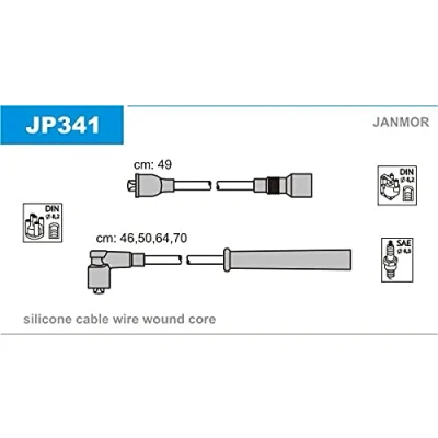 Imagen de JANMOR JP341 Juego de Cables Encendido