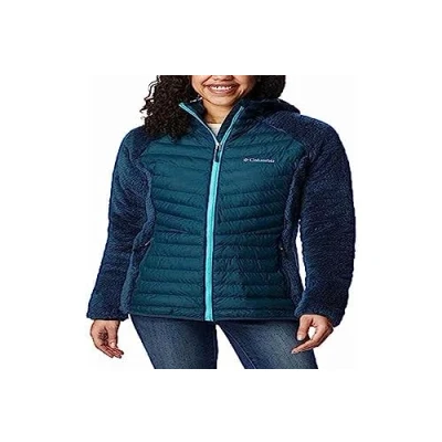 Imagen de Columbia Powder Lite Sherpa Hybrid Full Zip Chaqueta, Mujer, Nocturnal, XS