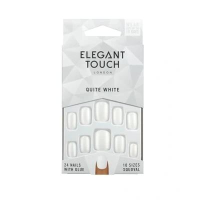 Imagen de Elegant Touch Et Colour Nails Quite White (Squoval) 21 g