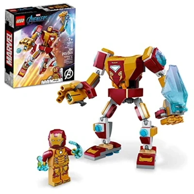 Imagen de LEGO Marvel Iron Man Mech Armor 76203 Building Kit; Collectible and Minifigure for Fans Aged 7+ (130 Pieces)