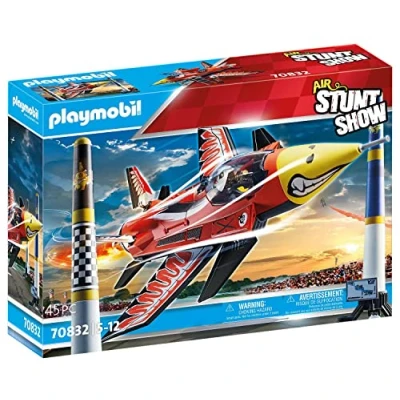 Imagen de PLAYMOBIL Air Stuntshow 70832 Avión Eagle, de Juguete con turbina giratoria, para niños a Partir 5 años