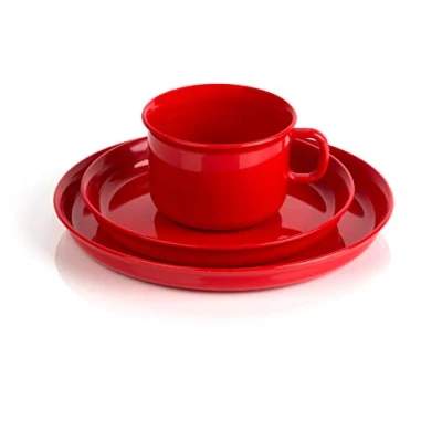 Imagen de Kimmel 21 000 2003 5 Juego de taza y plato infantil (plástico), color rojo