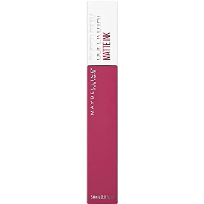 Imagen de Maybelline New York, SuperStay Matte Ink, Pintalabios Mate de Larga Duración, Tono 150 Path Finder, Fucsia Osucro