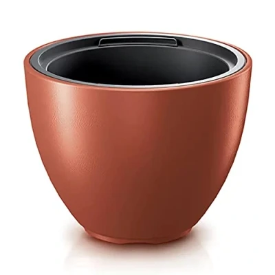 Imagen de Maceta HEOS 25L., Con depósito, dimensiones (mm) 395x395x302, color Cobre