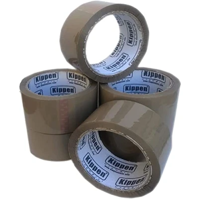 Imagen de kippen 9004A1 Paquete de 6 rollos cinta adhesiva marrón para embalajes Medidas: 50 m x 48 mm.