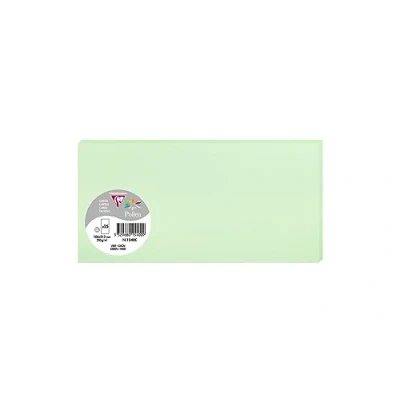 Imagen de Clairefontaine 1540C Un paquet de 25 cartes Pollen 10,6x21,3 cm 210g, Vert