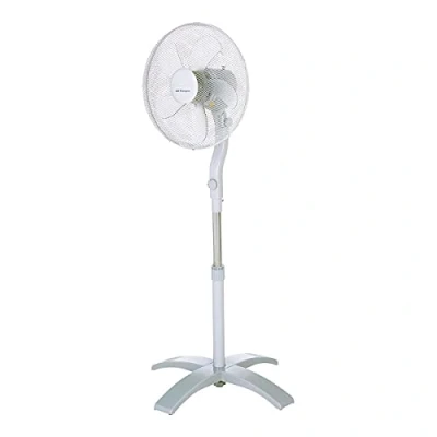 Imagen de Orbegozo SF 0440 Ventilador de pie con movimiento oval, 3 velocidades, 40 cm diámetro, cabezal orientable, altura regulable, 60 W