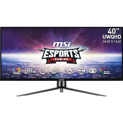 Imagen de MSI mag 401QR Monitor Gaming de 40&quot; UWQHD (3440 x 1440) Panel IPS, 155 Hz / 1ms, 21:9, HDR 400, FreeSync Premium, Display Port 1.4a &amp; HDMI 2.0 Puerto Tipo C Negro