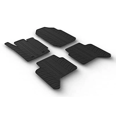 Imagen de Gledring 0565 Juego de alfombrillas suelo Caucho delante y detrás 4 negro 750mm 550mm FORD: Ranger Mk3 (TKE) 3.0 EcoBoost Raptor 4x4, 2.2 TDCi