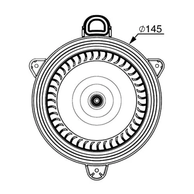 Imagen de MAHLE ORIGINAL AB 267 000P Ventilador de Calefacción para vehíc. dirección a la derecha