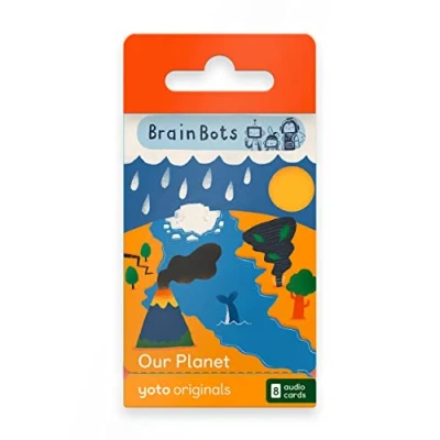 Imagen de Yoto BrainBots: Our Planet 8 tarjetas de audiolibro para niños usar con reproductor y mini audio todo en 1, educativo sin pantalla, historias divertidas aprender