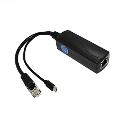 Imagen de REVODATA Gigabit PoE Splitter Micro USB 5V/2.4A, Salida de 48V a 10/100/1000Mbps, Activo IEEE802.3af/at, Adaptador para Pi 3B/3B+/Dispositivo (USB0502G)