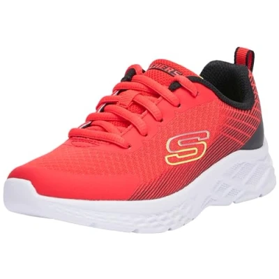 Imagen de Skechers Boys, Zapatillas, Red Textile Synthetic Black Trim, 32 EU