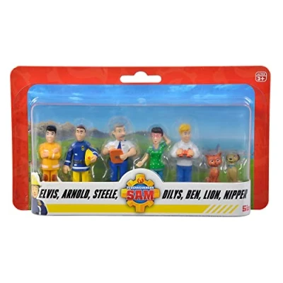 Imagen de Simba 109252538 Juego de Figuras Sam Bombero, 6 Unidades, 2 Surtidos, Solo se Entrega una versión, 5 7 cm, a Partir 3 años
