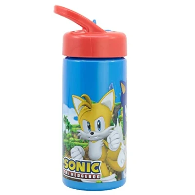 Imagen de Botella de agua deportiva con pajita y asa incorporada 410 ml Sonic