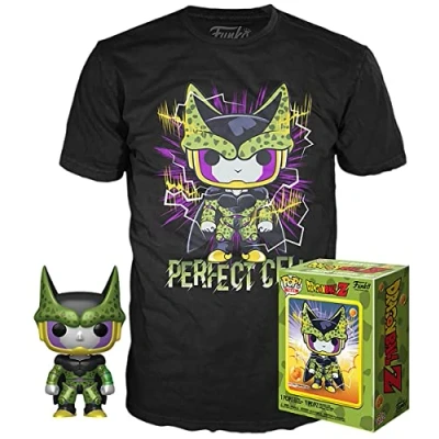 Imagen de Maskfy Set Figura Pop 38 tee Dragon Ball Z Cell Muñecos cabezones, Multicolor, M (122215)