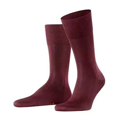 Imagen de FALKE Tiago M SO algodón fil d&#039;Écosse sostenible unicolor 1 par, Calcetines Hombre, Rojo (Barolo 8596) nuevo ecológico, 47 48