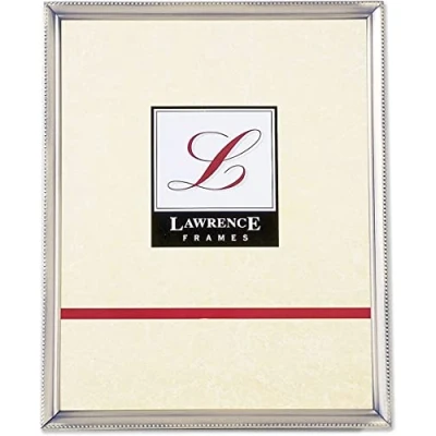 Imagen de Lawrence Frames 11580 Marco de fotos (peltre envejecido, 8 x 10 pulgadas), diseño borde cuentas