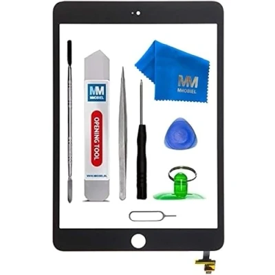 Imagen de MMOBIEL Digitalizador Compatible con iPad Mini 3 (Negro) Pantalla táctil Frontal 7.9 pulg 2014 Incl. IC Chip y Kit de htas