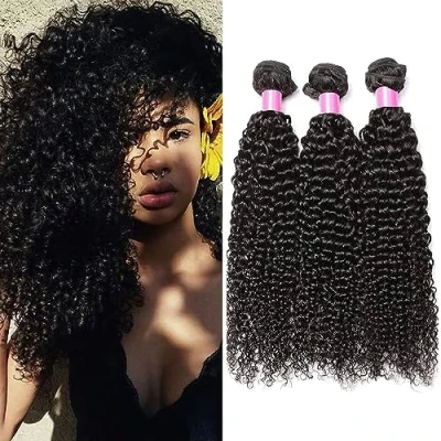 Imagen de Extensiones Brasileñas de Pelo Natural brasileño, Mechas rizado 3 rizos 18 pulgadas extensión 150g