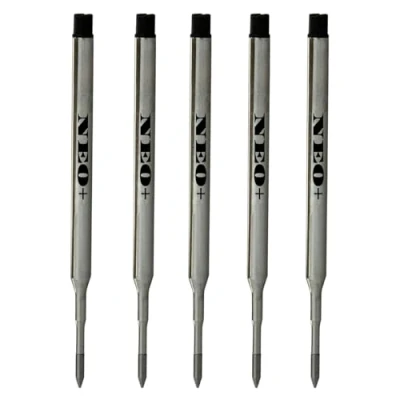 Imagen de ¡Vendedor del Reino Unido! Juegos de recambios compatibles con bolígrafos Sheaffer K. Recambio para bolígrafo punta media suave., color 5 tinta negra. BLACK INK REFILLS SH