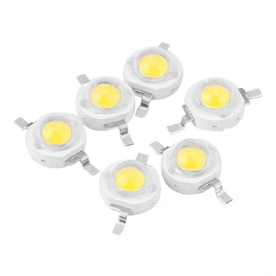 Imagen de Raguso Bombilla LED Chip,1W 100 Unids Chips Granos de Alta Potencia diodos emisores luz SMD Componentes del emisor para Accesorios iluminaci¨®n DIY(6000K Blanco)