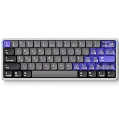 Imagen de nuphy Teclado Air60 HE con Interruptor magnético para Juegos, Cable de 61 Teclas, 60% Compacto, Punto accionamiento Ajustable, tasa sondeo 8 K Hz, interruptores Efecto Hall
