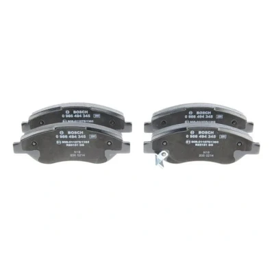 Imagen de BOSCH 0 986 494 345 Juego de pastillas freno Low Metallic con avisador acústico desgaste Chapa antichirridos OPEL: Corsa D Hatchback