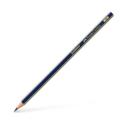 Imagen de Faber Castell Gold 1221 HB Lápiz, 12 unidades, color negro