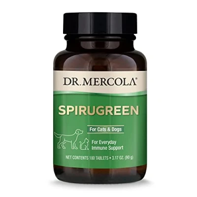 Imagen de Dr Mercola Healthy Pets Spirugreen SuperFood for (500mg, 180 Tablets) by Dr.